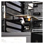 Tarjeta PCIe Serie de 2 Puertos StarTech.com con interfaz RS232 (DB9), perfil bajo y completo, retención COM, compatible con Windows y Linux. SKU 21050-PC-SERIAL-CARD