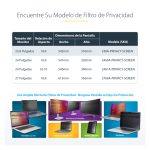 StarTech.com filtro de privacidad 16:9 para monitor de 23.8 pulgadas con opción colgante y ángulo de visión de 30 grados modelo 238A-PRIVACY-SCREEN