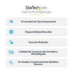 StarTech.com filtro de privacidad 16:9 para monitor de 23.8 pulgadas con opción colgante y ángulo de visión de 30 grados modelo 238A-PRIVACY-SCREEN