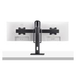 Soporte de escritorio StarTech.com para dos monitores de 27 pulgadas con capacidad de 12kg, soporte VESA 75x75 o 100x100, SKU 2MC1S-MONITOR-STAND