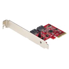 StarTech.com tarjeta PCIe SATA de 2 puertos de 6Gbps, perfil completo o bajo, adaptador PCI Express a SATA, SKU: 2P6GR-PCIE-SATA-CARD