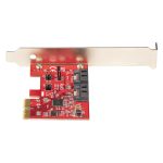 StarTech.com tarjeta PCIe SATA de 2 puertos de 6Gbps, perfil completo o bajo, adaptador PCI Express a SATA, SKU: 2P6GR-PCIE-SATA-CARD