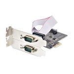 StarTech.com Tarjeta Serial PCI Express de 2 Puertos DB9 RS232/RS422/RS485, SKU 2S232422485-PC-CARD, compatible con Win/Linux y con Protección ESD Nivel 4