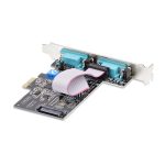 StarTech.com Tarjeta Serial PCI Express de 2 Puertos DB9 RS232/RS422/RS485, SKU 2S232422485-PC-CARD, compatible con Win/Linux y con Protección ESD Nivel 4