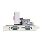 StarTech.com Tarjeta Serial PCI Express de 2 Puertos DB9 RS232/RS422/RS485, SKU 2S232422485-PC-CARD, compatible con Win/Linux y con Protección ESD Nivel 4
