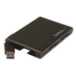 StarTech.com lector y grabador USB 3.0 para tarjetas de memoria flash SD con dos ranuras, compatible con SD 4.0 y UHS II, SKU 2SD4FCRU3