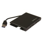 StarTech.com lector y grabador USB 3.0 para tarjetas de memoria flash SD con dos ranuras, compatible con SD 4.0 y UHS II, SKU 2SD4FCRU3