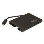Lector y escritor de tarjetas de memoria SD StarTech.com con 2 ranuras, USB 3.0 y puerto USB-C modelo 2SD4FCRU3C