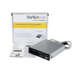 StarTech.com Adaptador Bahía Frontal 3.5in Lector para Tarjetas de Memoria Flash SD CF SDHC XD M2 MS 22 en 1, SKU 35FCREADBK3