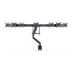 Soporte VESA de sobremesa de StarTech.com para tres monitores de 27 pulgadas, modelo 3M1A3SG-MONITOR-ARM, con montajes 75x75 y 100x100 y ajuste sin herramientas.