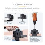 Soporte de escritorio StarTech.com para 3 monitores VESA 75x75/100x100 de 27 pulgadas, SKU 3MP2AG-MONITOR-ARM. Incluye opción de fijación por grommet o abrazadera en C y brazos asistidos por resorte.