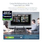 Cargador USB-C de 4 puertos StarTech.com con un puerto de 140W EPR, soporte PD 3.1 y tornillos de fijación, SKU 424DEU-USB-C-CHARGER.