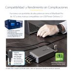 Cargador USB-C de 4 puertos StarTech.com con un puerto de 140W EPR, soporte PD 3.1 y tornillos de fijación, SKU 424DEU-USB-C-CHARGER.