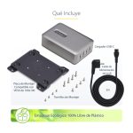 Cargador USB-C de 4 puertos StarTech.com con un puerto de 140W EPR, soporte PD 3.1 y tornillos de fijación, SKU 424DEU-USB-C-CHARGER.