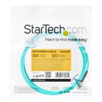 StarTech.com cable de fibra óptica multimodo LC/UPC a LC/UPC OM4 de 3 metros, 50/125µm, para redes de 100G, baja pérdida de inserción
