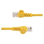 Cable de red Fast Ethernet Cat5e RJ45 sin enganche StarTech.com de 1 metro en color amarillo. SKU: 45PAT1MYL