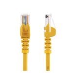 Cable de red StarTech.com Fast Ethernet de 2 metros, color amarillo, Cat5e, RJ45 sin enganche, SKU 45PAT2MYL