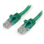 Cable de red de 3 metros Cat5e RJ45 sin enganche de color verde de StarTech.com, SKU 45PAT3MGN. Ideal para conexiones Fast Ethernet.