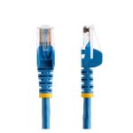 Imagen del StarTech.com Cable de Red de 0,5m Azul Cat5e Ethernet RJ45 sin Enganches, SKU: 45PAT50CMBL. Cable de alta calidad ideal para conexiones rápidas y fiables.