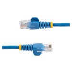 Imagen del StarTech.com Cable de Red de 0,5m Azul Cat5e Ethernet RJ45 sin Enganches, SKU: 45PAT50CMBL. Cable de alta calidad ideal para conexiones rápidas y fiables.