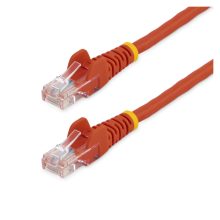 Imagen del StarTech.com Cable de Red de 0,5 metros, color rojo, categoría Cat5e Ethernet con conectores RJ45 sin enganches. SKU 45PAT50CMRD