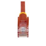 Imagen del StarTech.com Cable de Red de 0,5 metros, color rojo, categoría Cat5e Ethernet con conectores RJ45 sin enganches. SKU 45PAT50CMRD