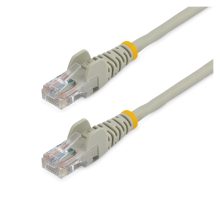 El cable de red StarTech.com de 7 metros gris Cat5e con conectores RJ45 sin enganches, SKU 45PAT7MGR
