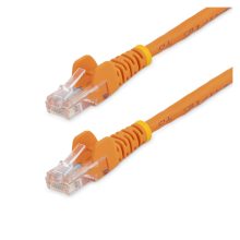 StarTech.com Cable de Red de 7 metros en color naranja, categoría Cat5e Ethernet con conectores RJ45 sin enganches. SKU: 45PAT7MOR