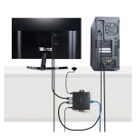 Extensor HDMI 4K 60Hz HDR por cable CAT5/CAT6 de StarTech.com, modelo 4K70IC-EXTEND-HDMI, incluyendo transmisor y receptor HDMI con salida de audio S/PDIF