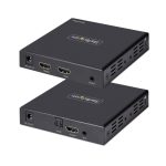 Extensor HDMI 4K 60Hz HDR por cable CAT5/CAT6 de StarTech.com, modelo 4K70IC-EXTEND-HDMI, incluyendo transmisor y receptor HDMI con salida de audio S/PDIF
