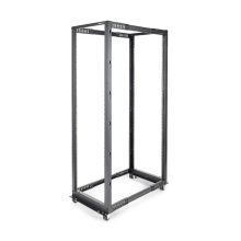 StarTech.com rack 42U movil de marco abierto de cuatro columnas, ideal para servidores y equipos de red, SKU 4POSTRACK42.
