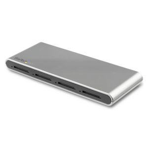 StarTech.com Lector y Grabador USB-C de Tarjetas de Memoria Flash SD con 4 Ranuras, compatibilidad con USB Tipo C, USB 3.1, SD 4.0, modelo 4SD4FCRU31C
