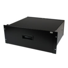 StarTech.com cajón metálico de 4U en acero negro de 19 pulgadas para montar en armario rack, SKU 4UDRAWER
