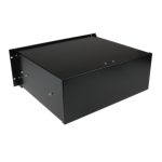 StarTech.com cajón metálico de 4U en acero negro de 19 pulgadas para montar en armario rack, SKU 4UDRAWER