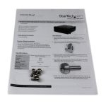 StarTech.com cajón metálico de 4U en acero negro de 19 pulgadas para montar en armario rack, SKU 4UDRAWER