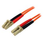 Cable Patch de Fibra Duplex Multimodo de StarTech.com, longitud 2 metros, conectores LC a LC. SKU: 50FIBLCLC2