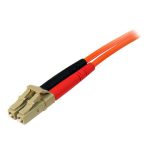 Cable Patch de Fibra Duplex Multimodo de StarTech.com, longitud 2 metros, conectores LC a LC. SKU: 50FIBLCLC2