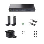 StarTech.com Hub ladrón USB 3.0 de 16 puertos con capacidad de 5 Gbps, diseño industrial en metal, montaje en rack o superficie, SKU 5G16AINDS-USB-A-HUB
