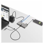 Hub USB-C de StarTech.com con 2 puertos USB-A de 5Gbps, Ethernet RJ45 Gigabit y puerto serie DB9 RS232 FTDI. SKU: 5G2A1SGBB-USB-C-HUB