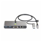 Hub USB-C de StarTech.com con 2 puertos USB-A de 5Gbps, Ethernet RJ45 Gigabit y puerto serie DB9 RS232 FTDI. SKU: 5G2A1SGBB-USB-C-HUB