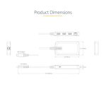 StarTech.com Hub USB-C con 3 Puertos USB-A, USB 3.0 de 5Gbps, alimentado por el bus y red Ethernet RJ45 Gigabit, SKU 5G3AGBB-USB-C-HUB