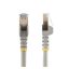 StarTech.com Cable de red Ethernet RJ45 Cat6a blindado STP de 0,5m, sin enganche, color gris, SKU 6ASPAT50CMGR