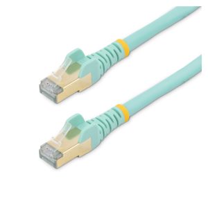 StarTech.com cable de red Ethernet Cat6a Aqua sin enganches, alambre de cobre, 7,5 metros de longitud, SKU 6ASPAT750CMAQ
