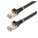 StarTech.com cable de red Ethernet Cat6a de 7,5 metros en color negro, sin enganches, fabricado con alambre de cobre. SKU 6ASPAT750CMBK