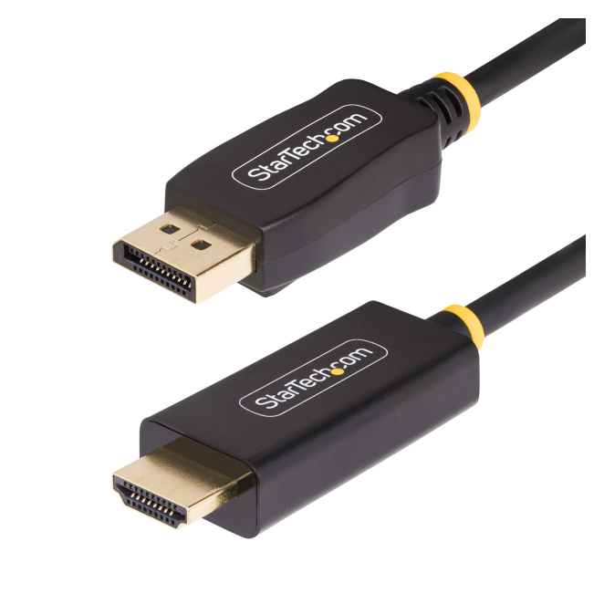 StarTech.com cable adaptador DisplayPort a HDMI de 2m con 4K HDR StarTech.com cable adaptador DisplayPort a HDMI de 2 metros para visualización 4K a 60Hz con HDR, SKU 6F-DP-HDMI-4K60-HDR