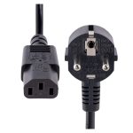 StarTech.com Cable de 3 metros (10 pies) de alimentación para ordenador, modelo 713E-3M-POWER-CORD. Incluye enchufe Schuko, conector C13, 250V, 10A, 18AWG