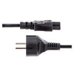 Cable de 3 metros marca StarTech.com para alimentación de ordenador portátil, con enchufe Schuko a conector C5, soporta 2,5A y 250V, SKU 753E-3M-POWER-LEAD