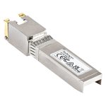 Imagen del StarTech.com Módulo Transceptor SFP+ Compatible con HPE 813874-B21. Conector SFP a RJ45 Cat6/Cat5e, velocidad Ethernet Gigabit de 10Gb y alcance de 30m
