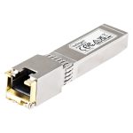 Imagen del StarTech.com Módulo Transceptor SFP+ Compatible con HPE 813874-B21. Conector SFP a RJ45 Cat6/Cat5e, velocidad Ethernet Gigabit de 10Gb y alcance de 30m