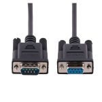 Imagen del StarTech.com Cable Serie RS232 de 3m para módem nulo, crossover cruzado serial, con cable DB9 de puerto COM hembra a macho y compatible con dispositivos DTE, SKU 9FMNM-3M-RS232-CABLE